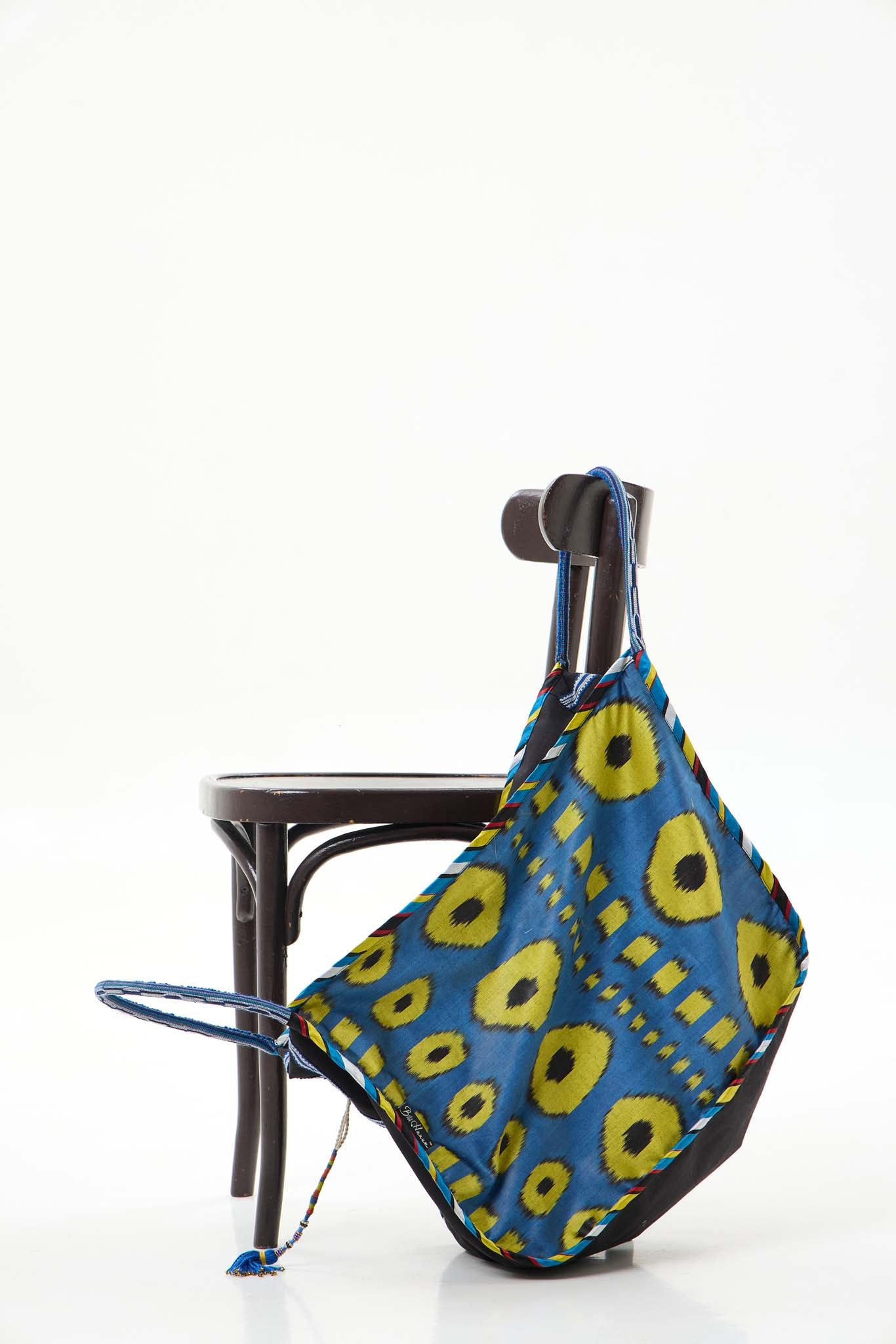 LARGE SILK IKAT COMBO HOBO BAG
