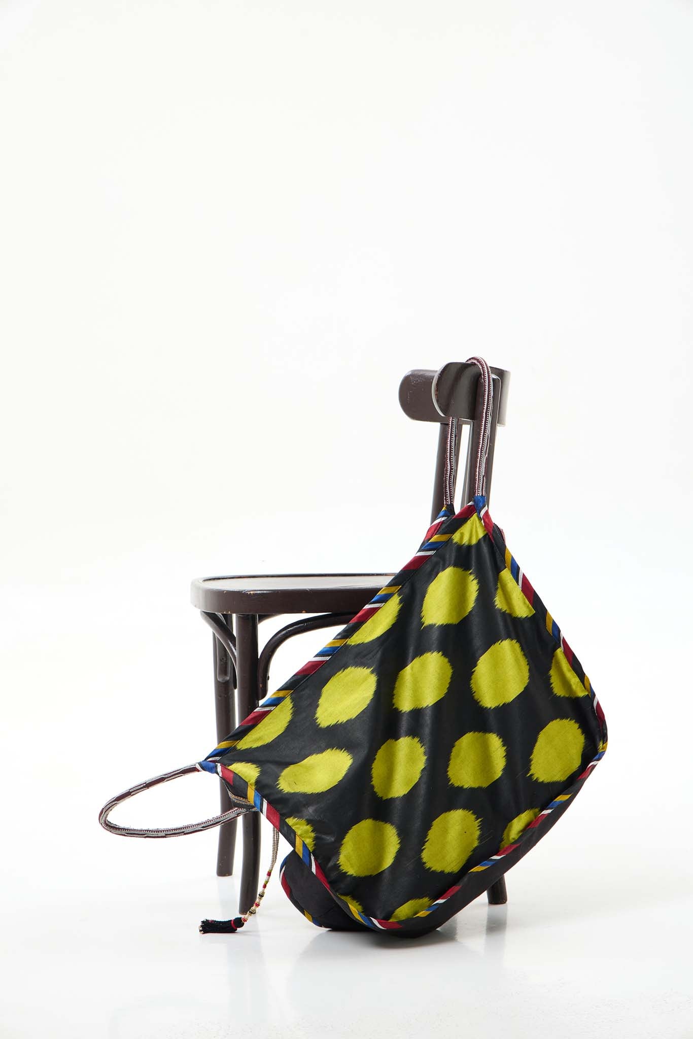 LARGE SILK IKAT COMBO HOBO BAG