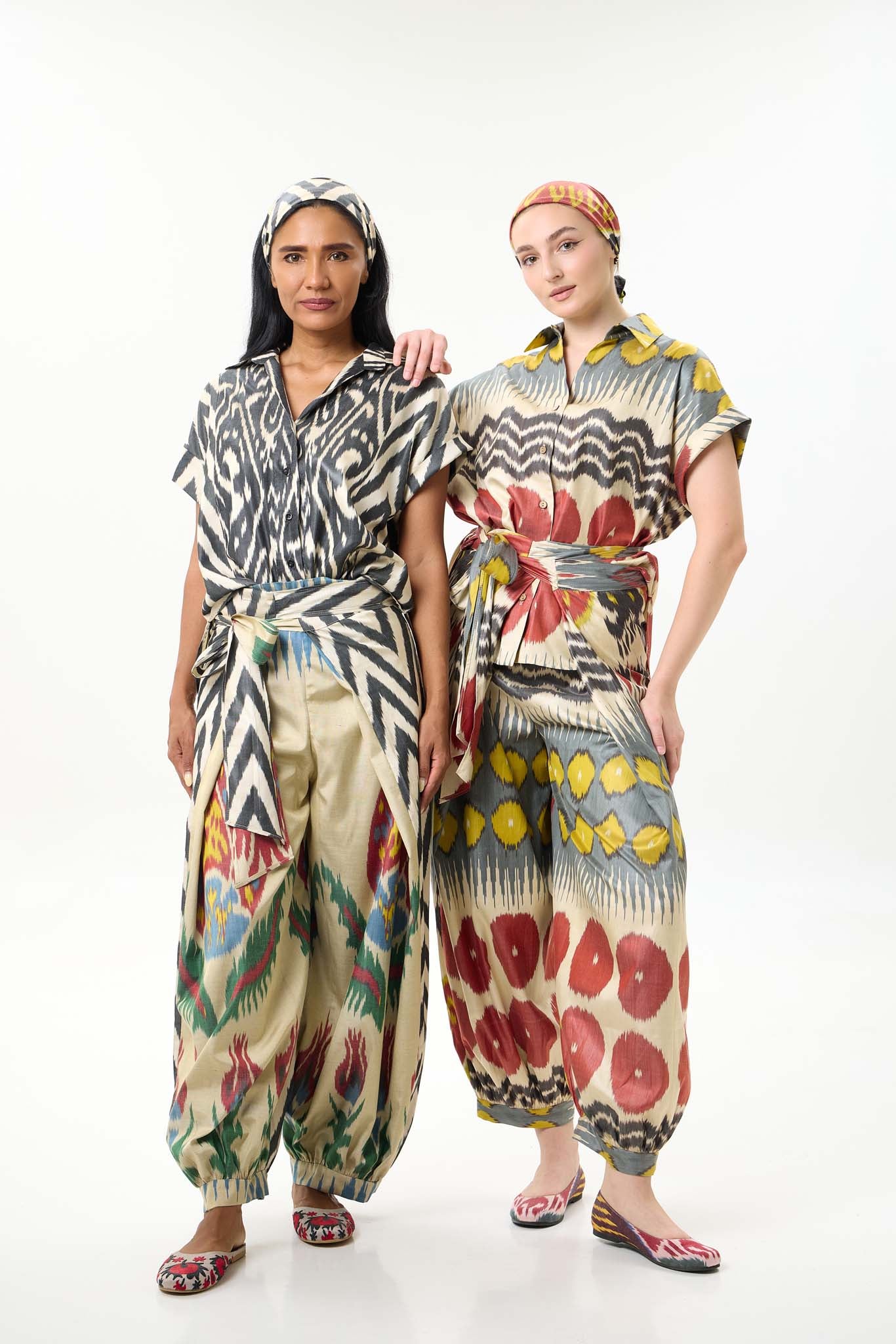 SILK IKAT DROP SHOULDER SHIRT