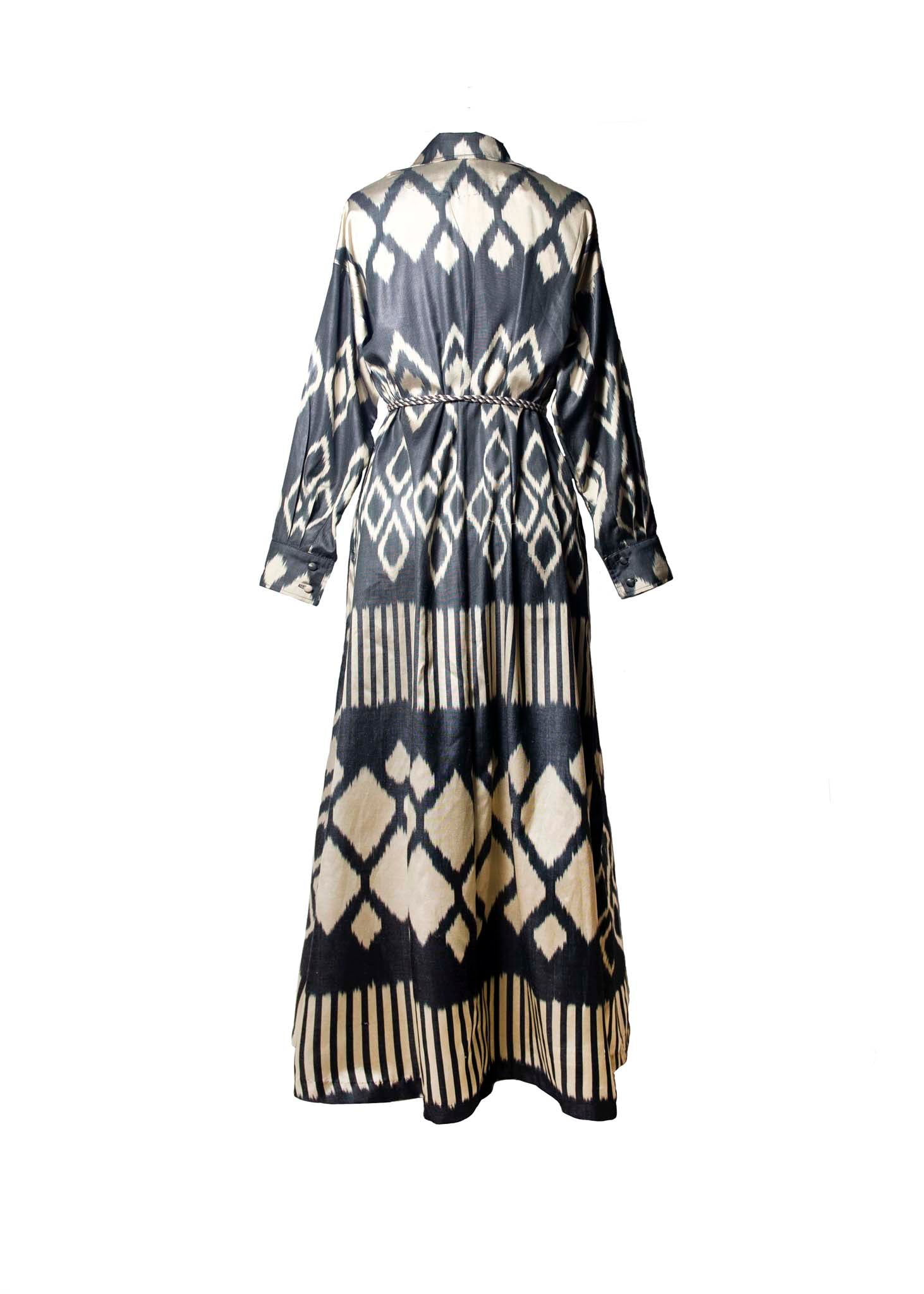 SILK IKAT SHIRT DRESS