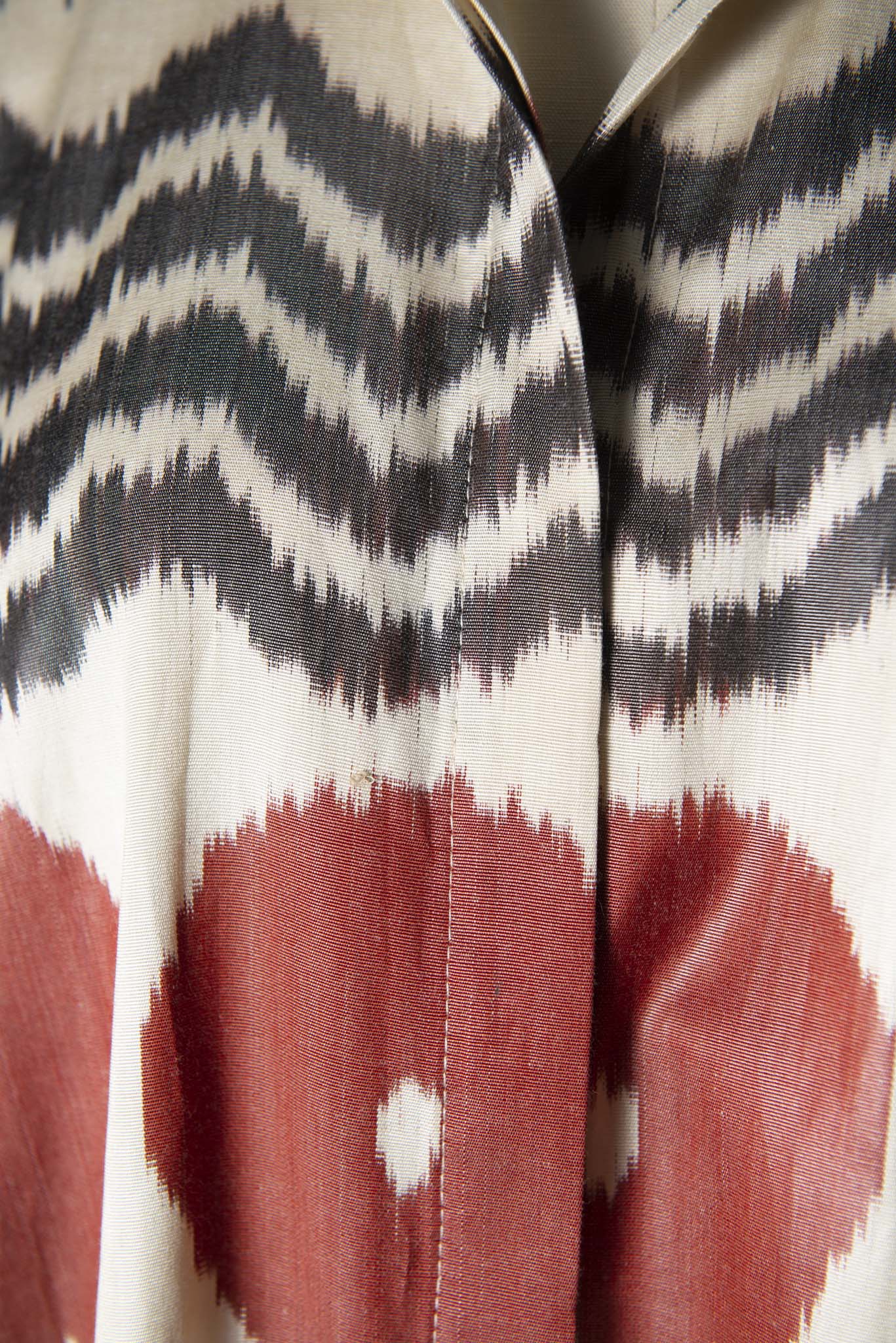 SILK IKAT OVERSIZED BATWING SHIRT