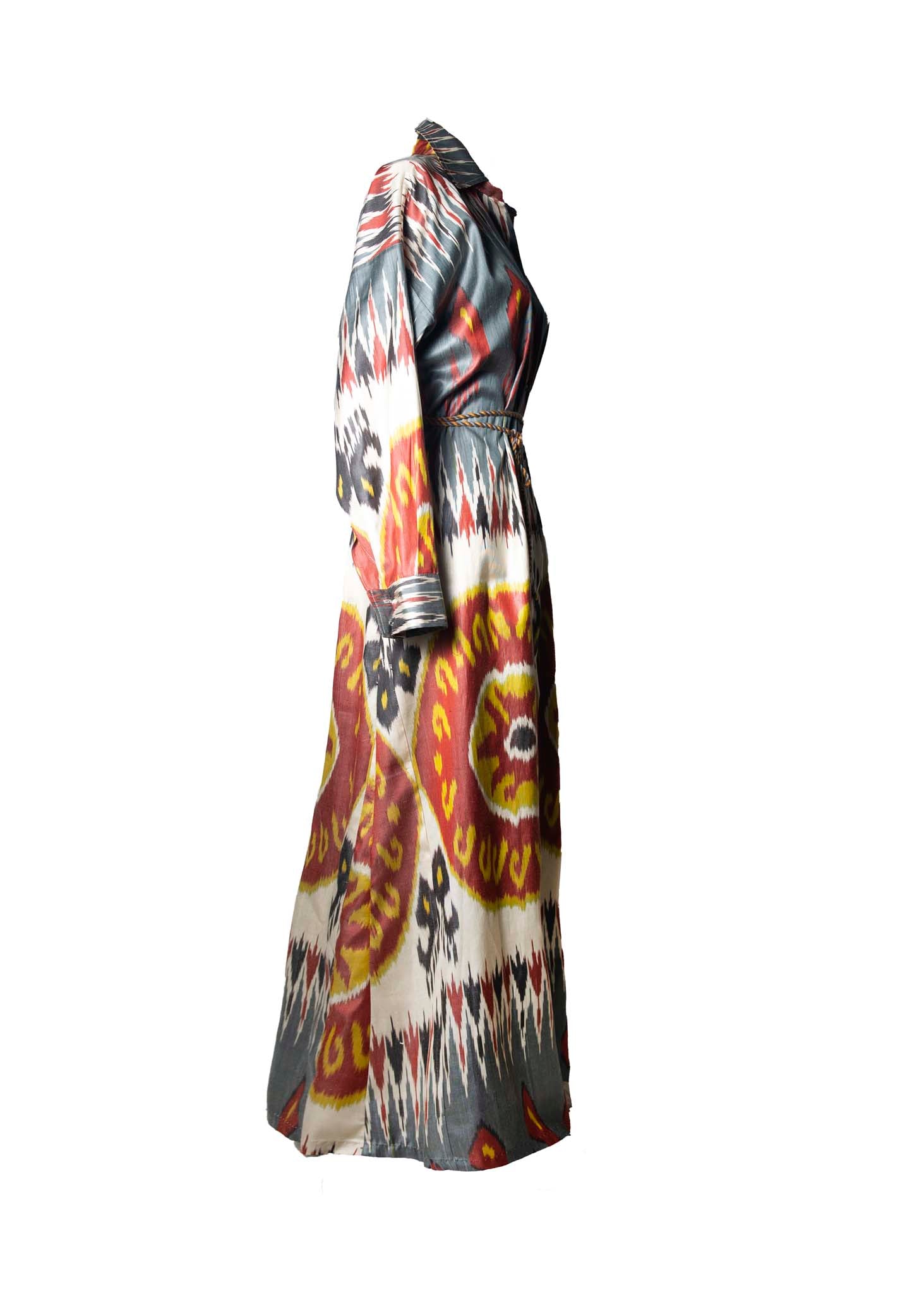 SILK IKAT SHIRT DRESS