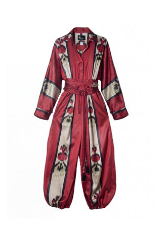 SILK IKAT JUMPSUIT IK112