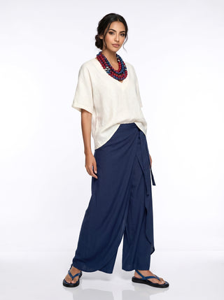 BEADED SILK IKAT NECKLACE