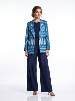 SILK IKAT ENGLISH COLLAR JACKET IK107