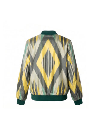 SILK IKAT BOMBER JACKET IK94