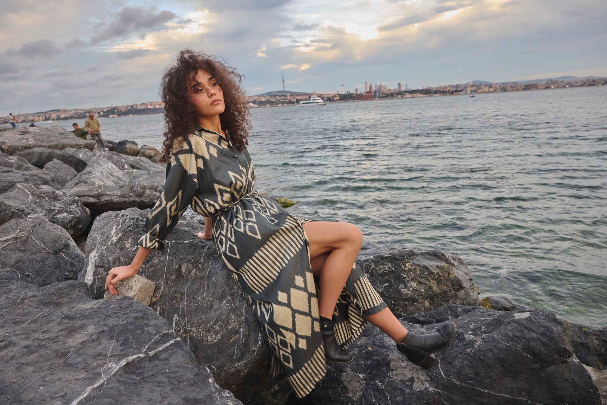 SILK IKAT SHIRT DRESS