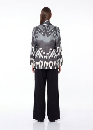 SILK IKAT ENGLISH COLLAR JACKET IK96