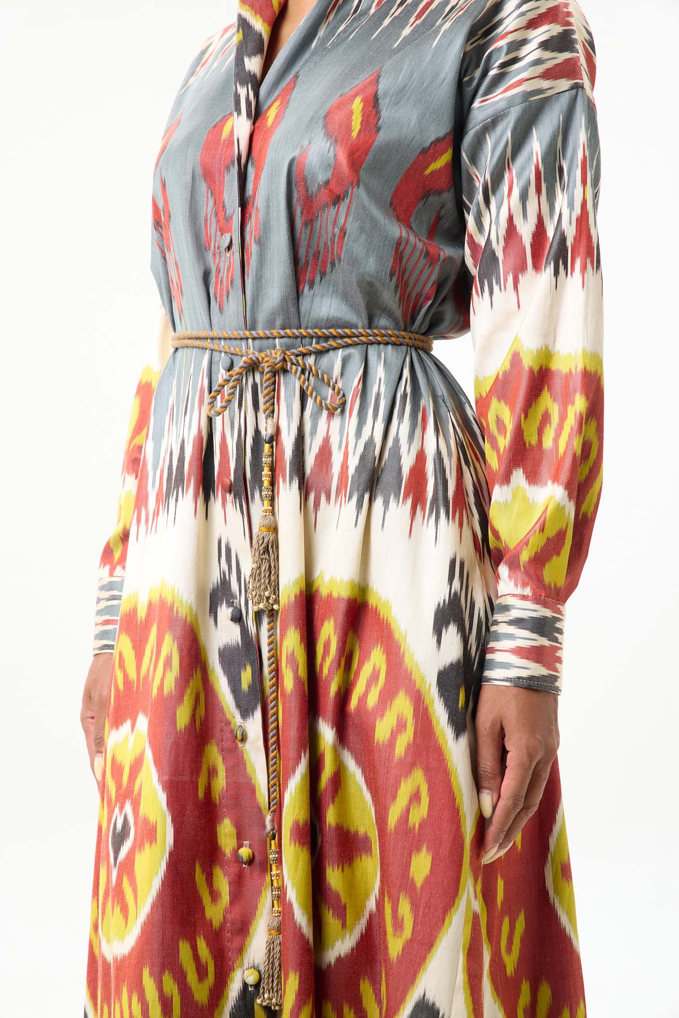 SILK IKAT SHIRT DRESS