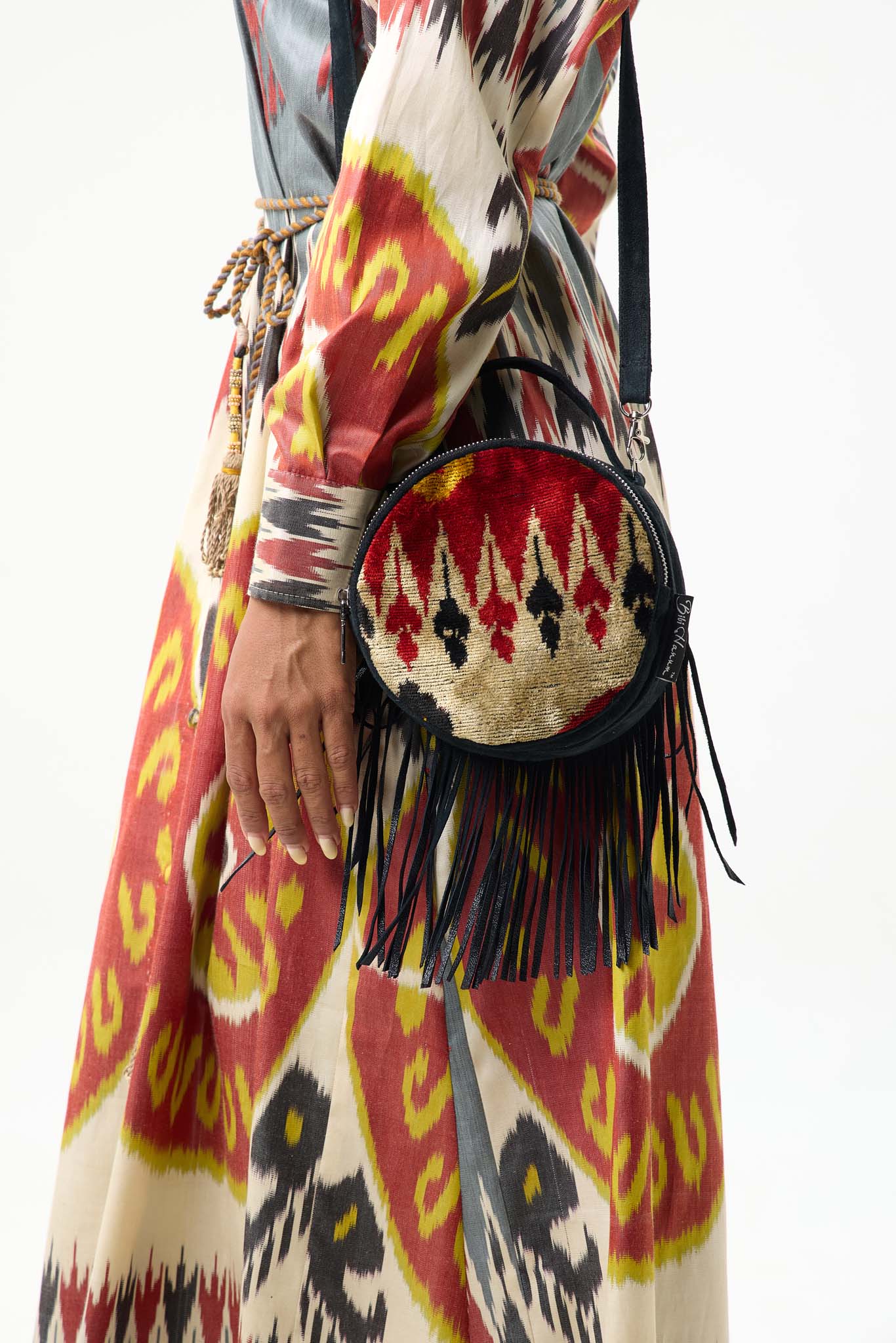 VELVET IKAT SHOULDER BAG