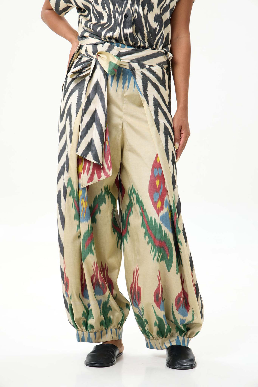 COMBO HAREM WRAP PANTS