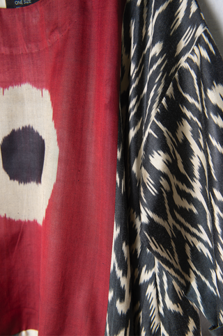 HIGH-LOW SILK IKAT TUNIC IK100/IK96
