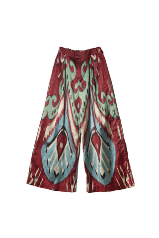 SILK IKAT WIDE LEG PANTS IK110