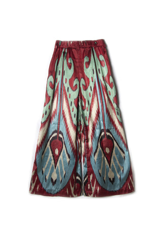 SILK IKAT WIDE LEG PANTS IK110