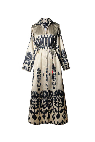 SILK IKAT SHIRT DRESS IK104