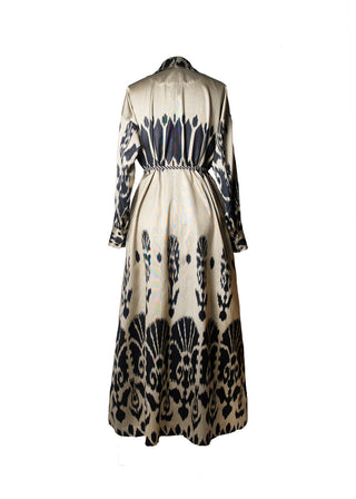 SILK IKAT SHIRT DRESS IK104
