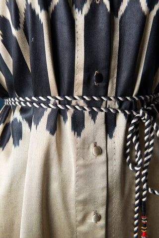 SILK IKAT SHIRT DRESS IK104