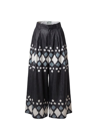 SILK IKAT WIDE LEG PANTS IK97