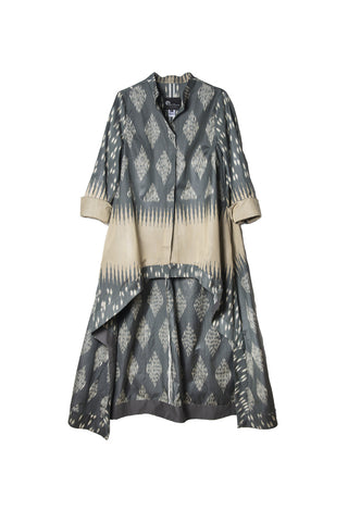 HIGH-LOW SILK IKAT TUNIC IK85