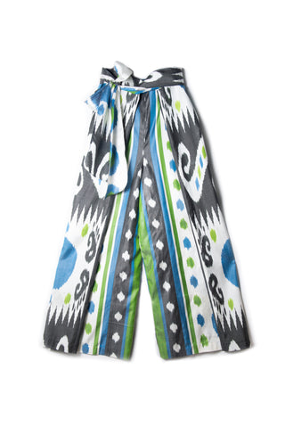 REVERSIBLE SILK IKAT WRAP PANTS IK92/IK91