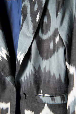 SILK IKAT ENGLISH COLLAR JACKET IK96