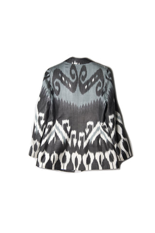 SILK IKAT ENGLISH COLLAR JACKET IK96