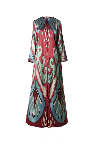 Silk Ikat Maxi Jacket IK110