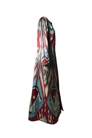 Silk Ikat Maxi Jacket IK110