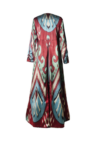 Silk Ikat Maxi Jacket IK110