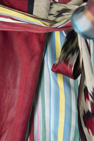 SILK IKAT REVERSIBLE HAREM PANTS IK101 / STR