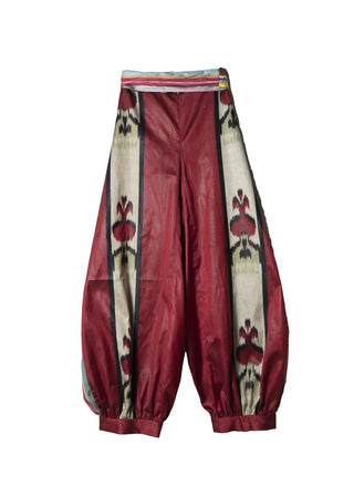 SILK IKAT REVERSIBLE HAREM PANTS IK101 / STR