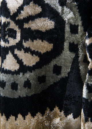 SILK IKAT VELVET ENGLISH COLLAR JACKET VT16