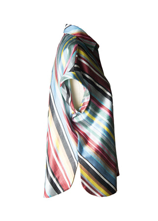 SILK IKAT DROP SHOULDER SHIRT / STR