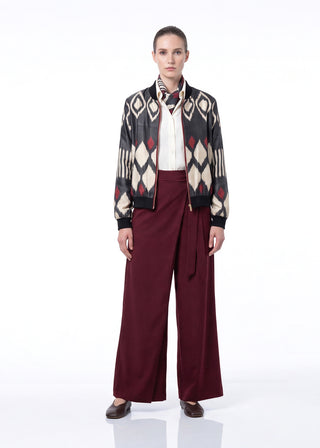 SILK IKAT BOMBER JACKET IK99