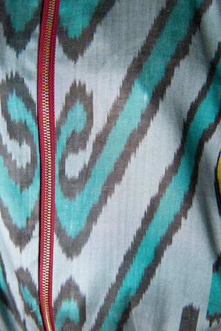 SILK IKAT BOMBER JACKET IK109