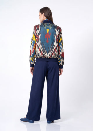 SILK IKAT BOMBER JACKET IK83