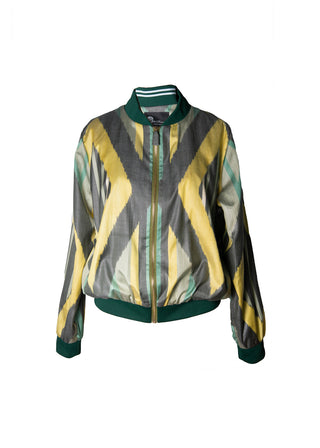 SILK IKAT BOMBER JACKET IK94
