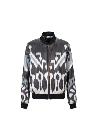 SILK IKAT BOMBER JACKET IK96