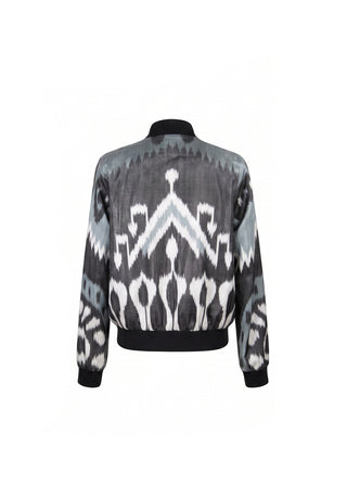 SILK IKAT BOMBER JACKET IK96