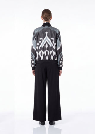 SILK IKAT BOMBER JACKET IK96