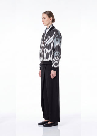 SILK IKAT BOMBER JACKET IK96