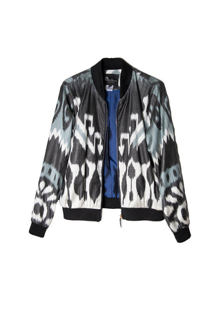SILK IKAT BOMBER JACKET IK96