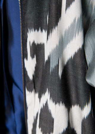 SILK IKAT BOMBER JACKET IK96