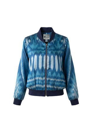 SILK IKAT BOMBER JACKET IK107