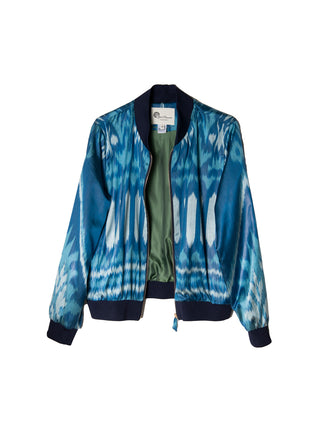 SILK IKAT BOMBER JACKET IK107