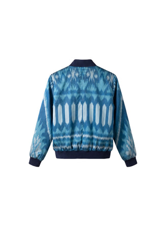 SILK IKAT BOMBER JACKET IK107