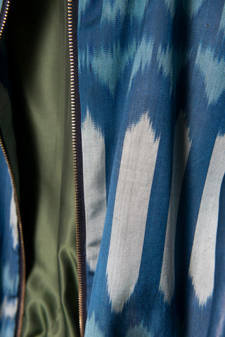 SILK IKAT BOMBER JACKET IK107