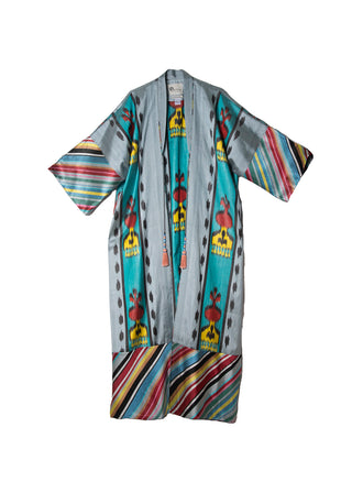 SILK IKAT KIMONO DUSTER IK106