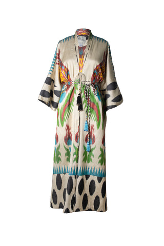 SILK IKAT KIMONO DUSTER IK88