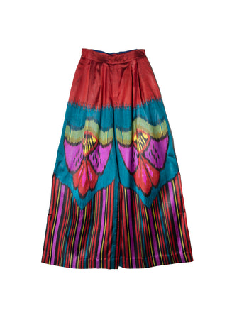SILK IKAT WIDE LEG PANTS IK112